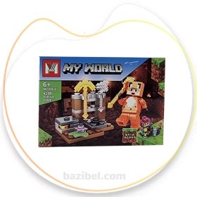 Bộ lắp ghép Sân tập My World Mingge Bricks MG MG586 giá tốt cho bé trai 6 tuổi, đồ chơi mô hình Minecraft 332 chi tiết.