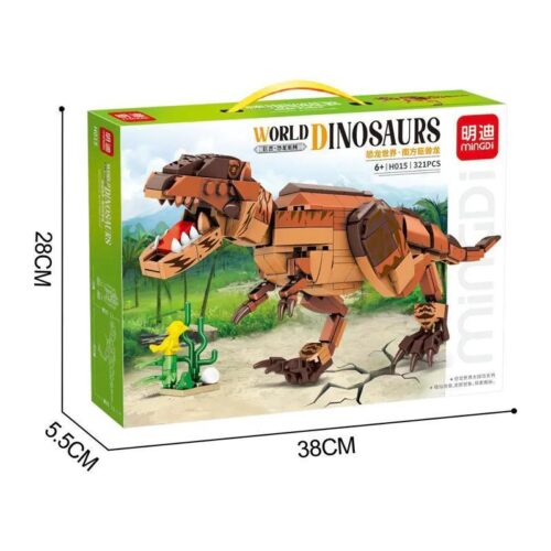 Hộp đồ chơi lắp ghép Khủng long Giganotosaurus Mingi H015