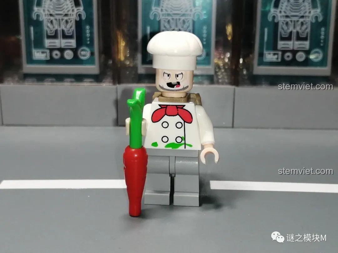 Minifigure Dynamike trong bộ đồ chơi lắp ráp Brawl Stars JiSi 1701, đồ chơi giáo dục.