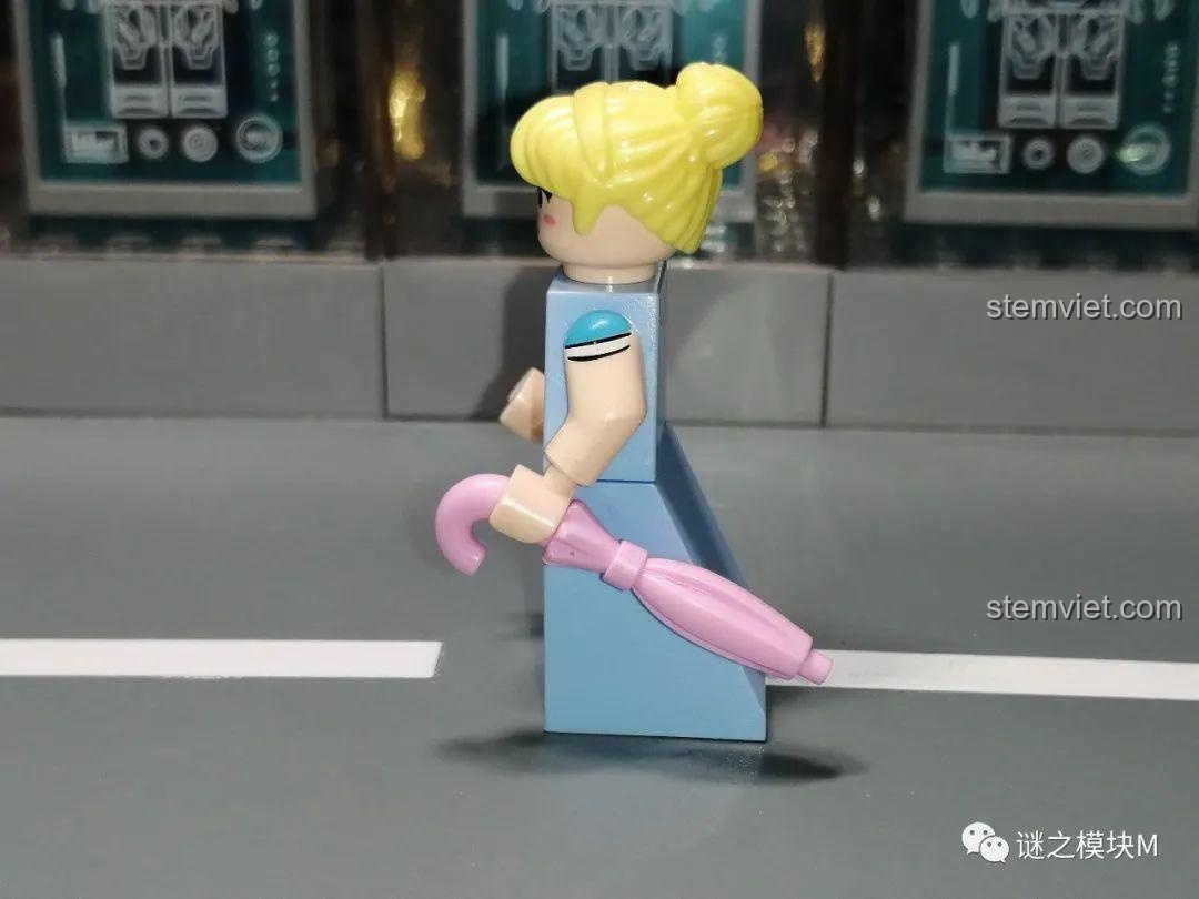 Chi tiết minifigure Piper JiSi 1701, bộ đồ chơi lắp ghép Brawl Stars cho trẻ em.