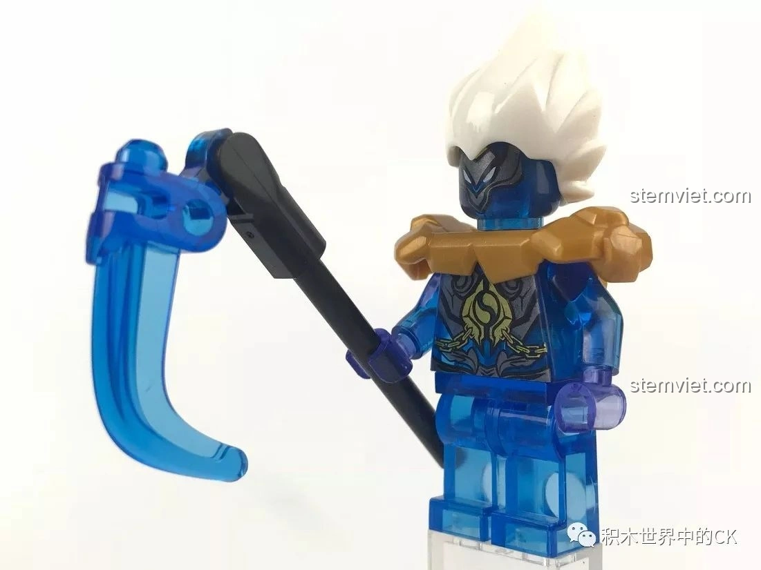 Minifigure Chung Quỳ cầm lưỡi hái, phụ kiện đi kèm bộ lắp ráp Mô hình Mecha Chung Quỳ SEMBO 11858.