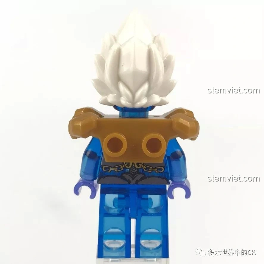 Mặt sau minifigure Chung Quỳ của bộ lắp ráp Mô hình Mecha Chung Quỳ SEMBO 11858, chi tiết in ấn rõ nét.