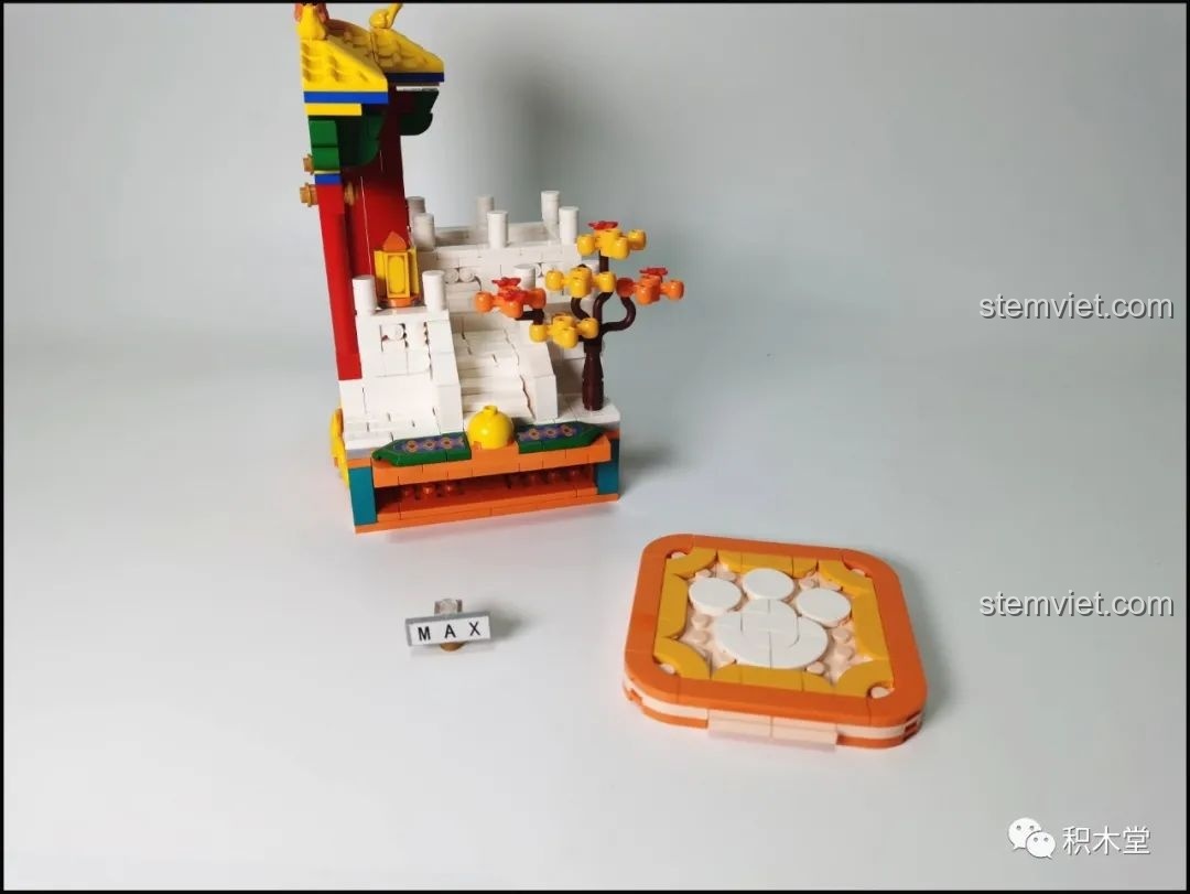 Minifigure Cảnh Thu của bộ lắp ghép Wekki 506004 Vườn Thượng Uyển Bốn Mùa: Cảnh Thu