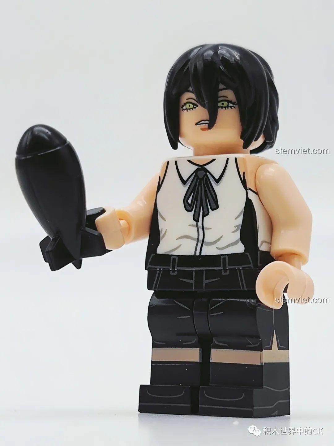 Minifigure Higashiyama Kobeni (XP-514) trong bộ KORUIT KT1067, cầm dao.