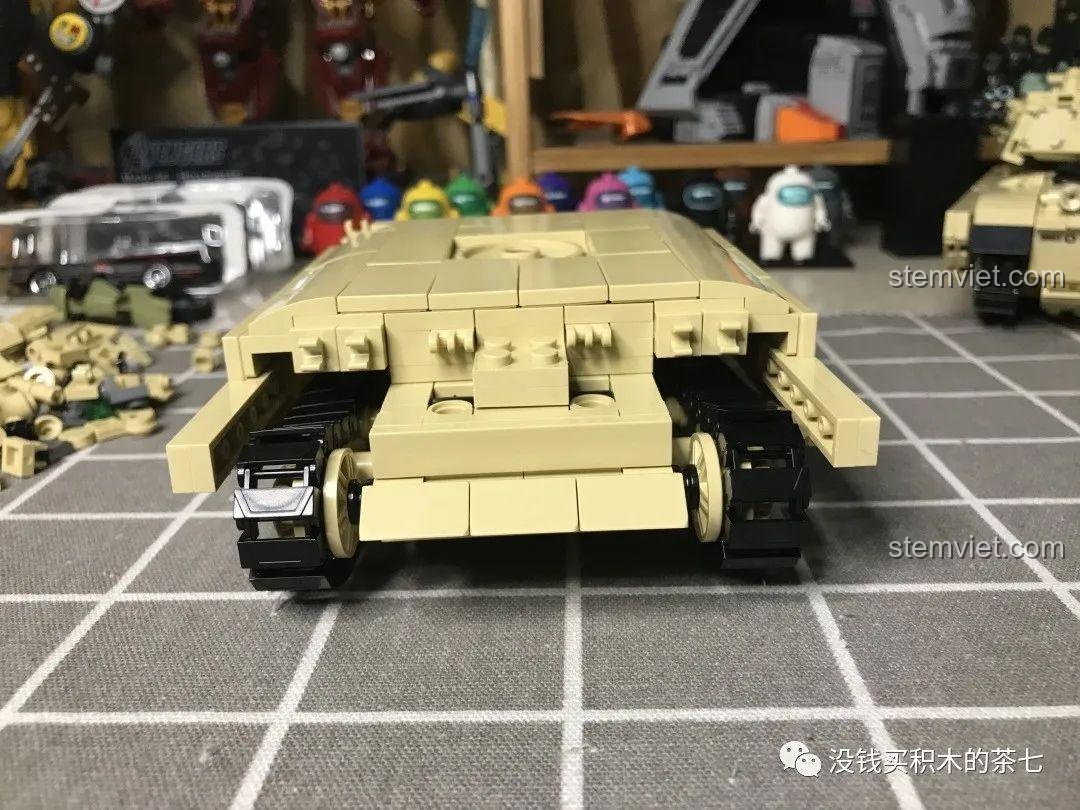 Minifigure JIAZHI SY 0105 Xe Tăng Challenger 2, đồ chơi mô hình xe tăng quân sự, kèm lính, tăng cường trải nghiệm chơi.