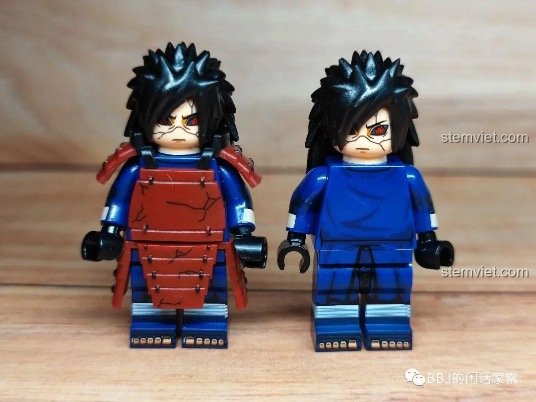 Minifigure Naruto Uchiha Madara WM2121 với biểu cảm khuôn mặt thứ hai.