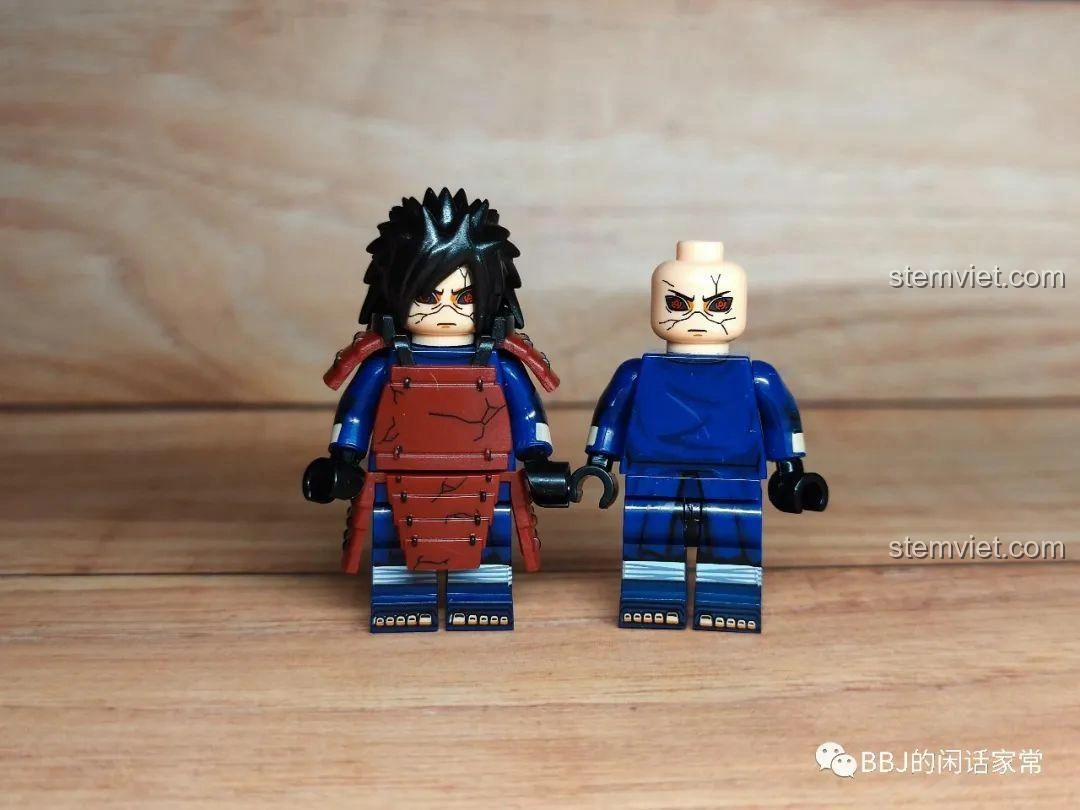 Minifigure Naruto Uchiha Madara WM2121 với giáp trụ, đồ chơi mô hình Madara.