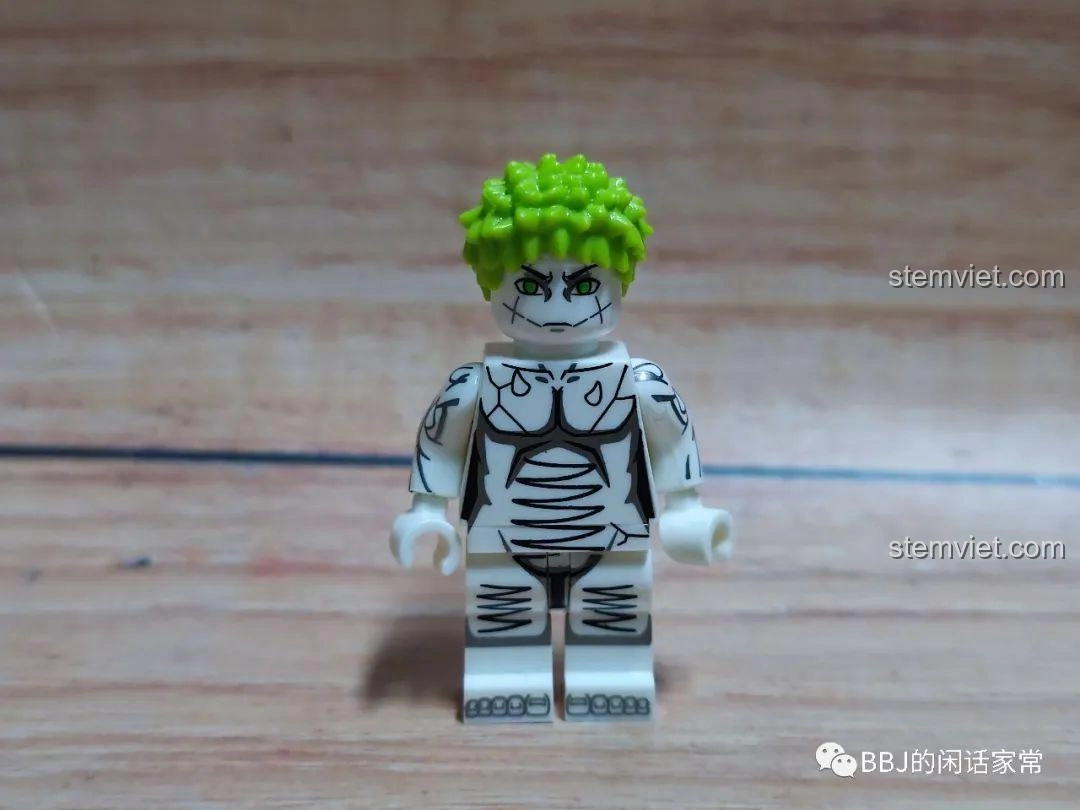 Cận cảnh Minifigure Naruto White Zetsu WM2120, chi tiết in ấn.