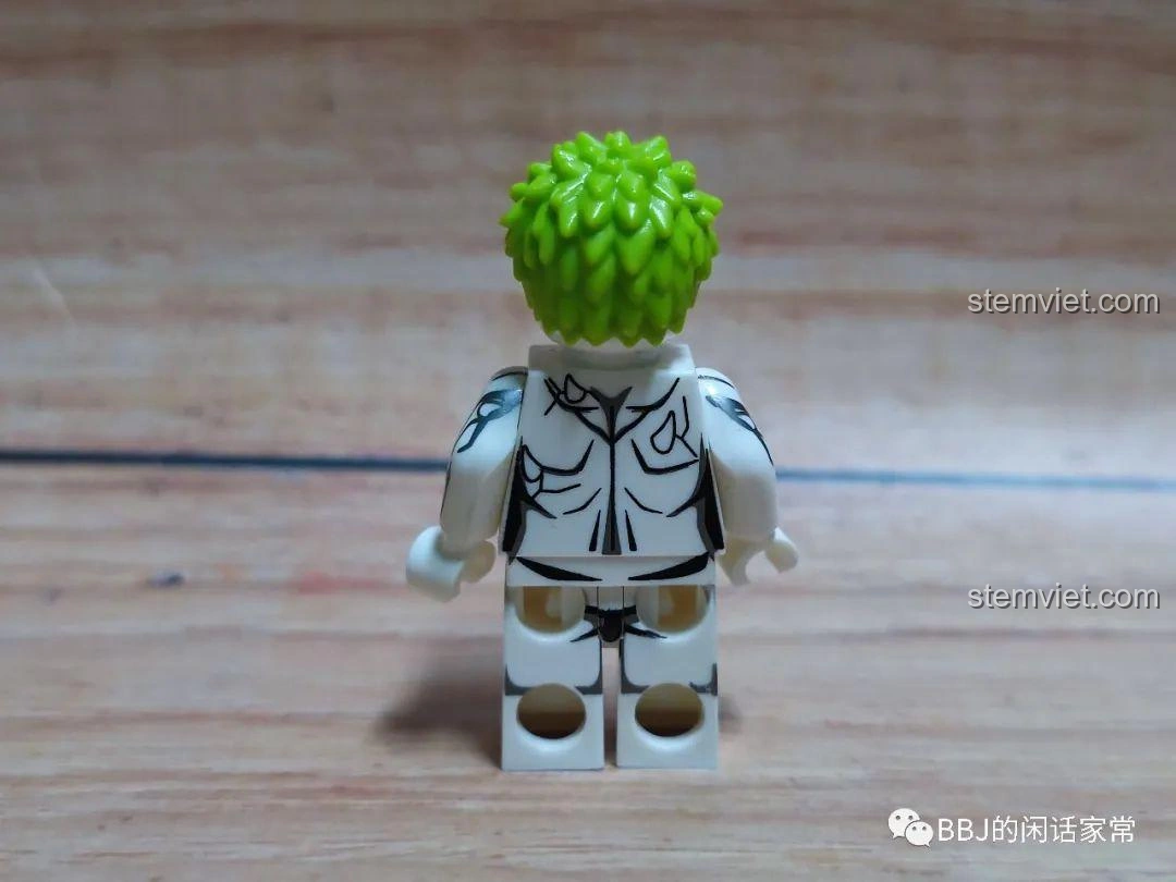 Mặt sau Minifigure Naruto White Zetsu WM2120, hoàn thiện thiết kế.