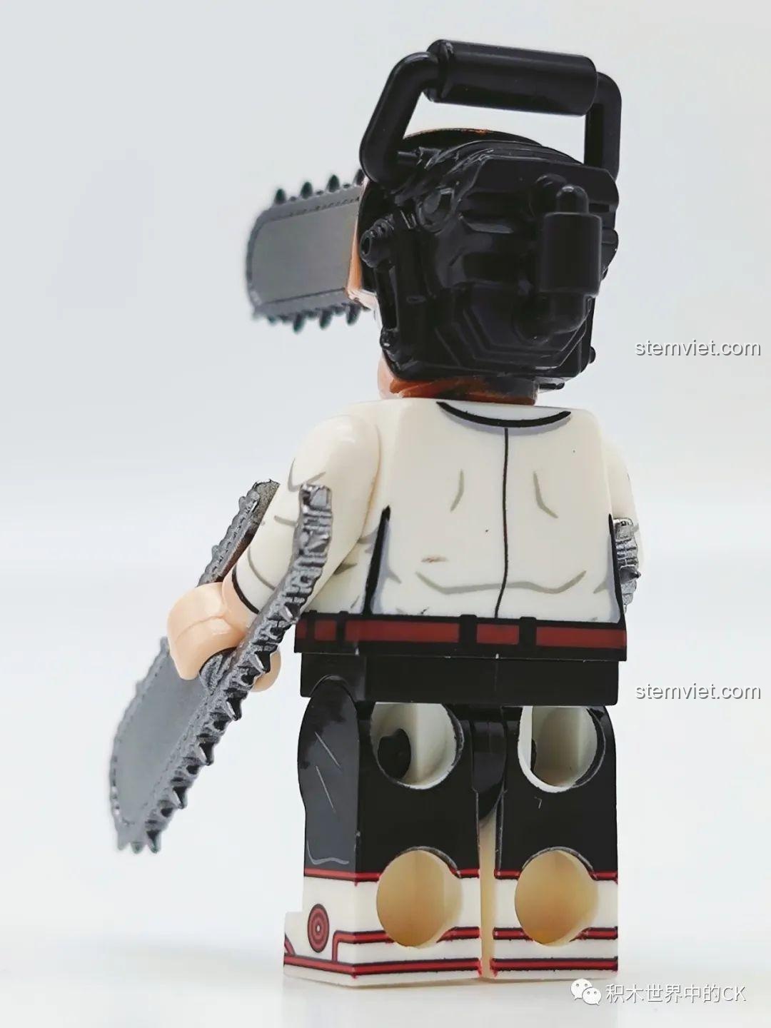 Minifigure Power (XP-507) trong bộ KORUIT KT1067, cầm liềm đỏ.
