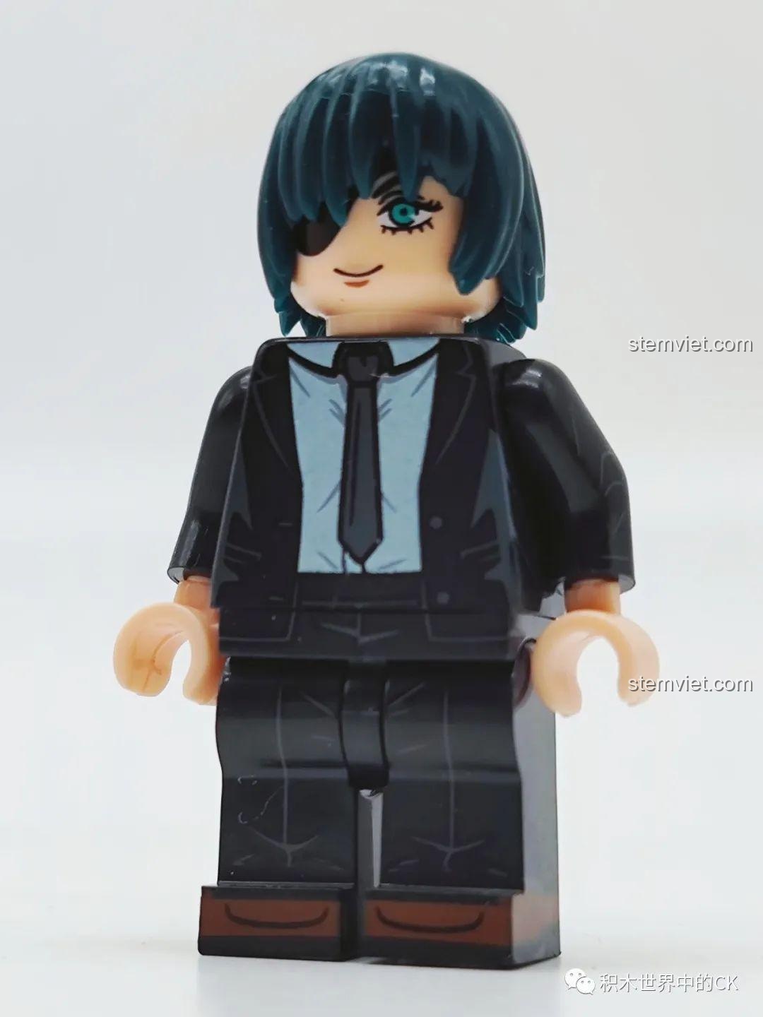 Minifigure Power (XP-507) trong bộ KORUIT KT1067, cầm liềm đỏ.