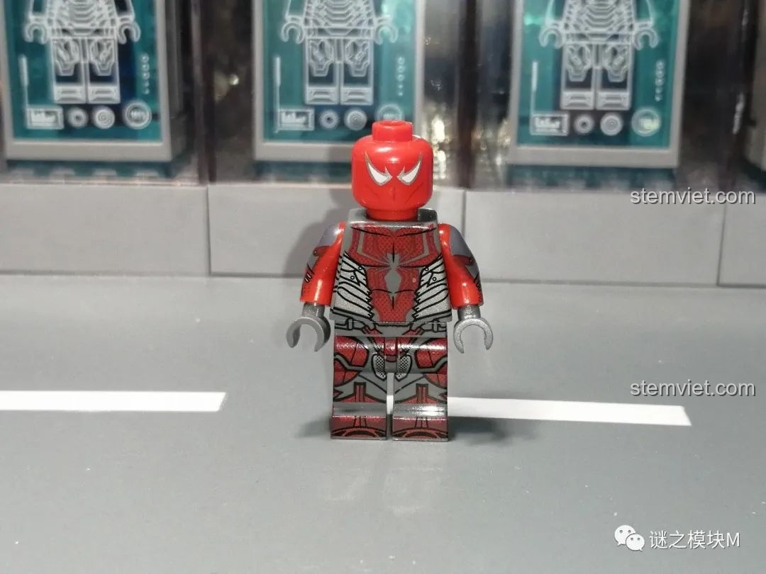 Minifigure Spider-Ninja, Người Nhện phong cách Nhật Bản, một thiết kế độc đáo trong bộ SY1461.