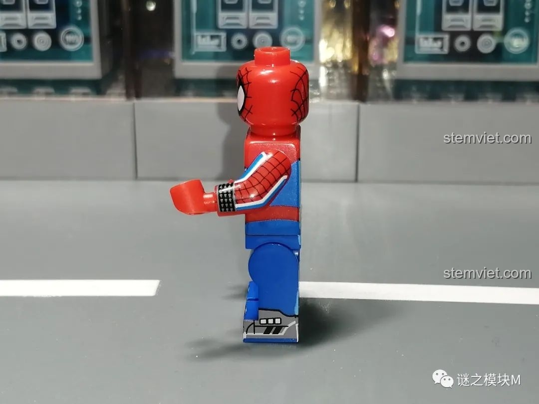 Minifigure Superior Spider-Man từ bộ lắp ráp Sách Người Nhện SY1461, mặt trước, với thiết kế độc đáo.