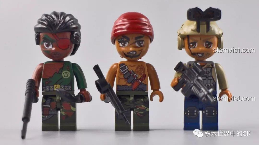 Minifigure tay súng trong bộ đồ chơi Cảnh sát Qman 1923