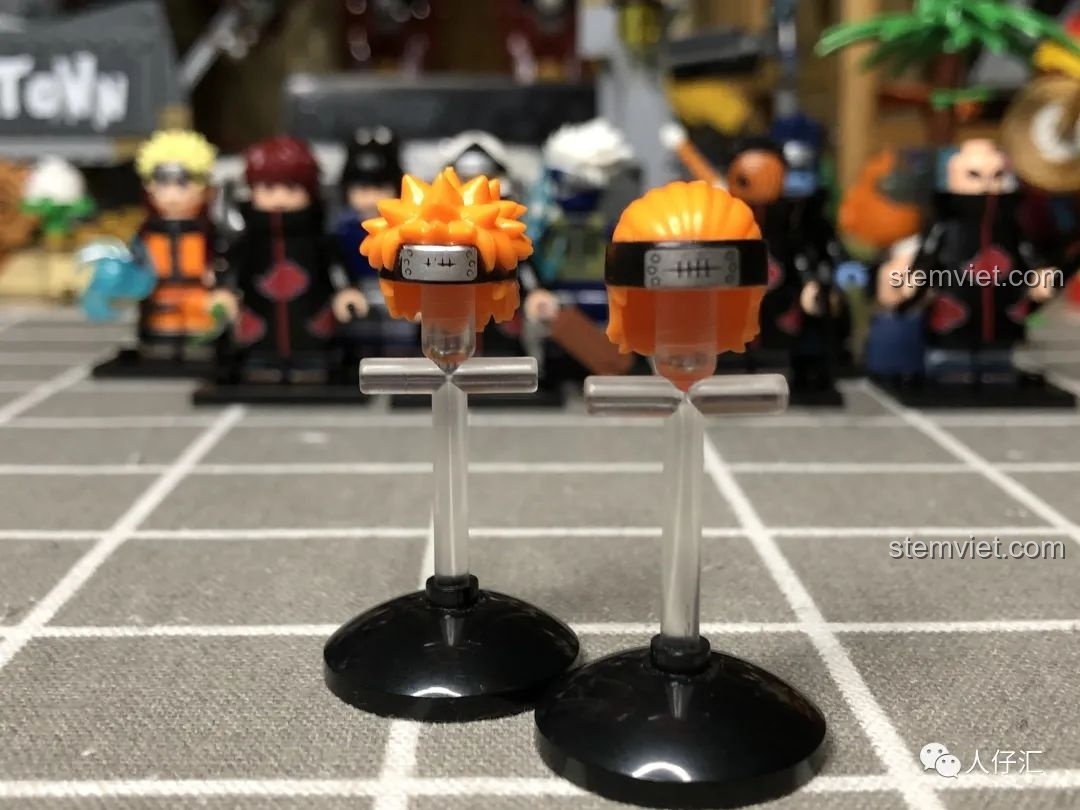 Kiểu tóc mới được tạo hình cho minifigure Konan WM2090, màu sắc phù hợp với nhân vật gốc.