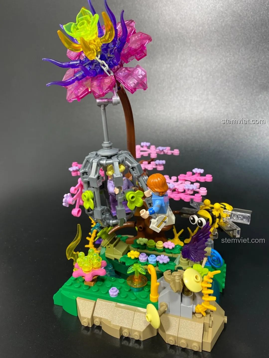 Hoàng tử giải cứu công chúa đồ chơi lắp ráp Pantasy 15002 Mỹ Nhân Trong Lồng, minifigures công chúa hoàng tử