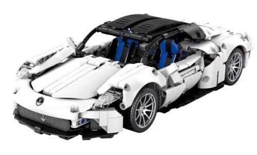 bộ lắp ráp Siêu Xe Thể Thao Maserati MC20 màu trắng, đồ chơi mô hình MJ 8612A, mô hình siêu xe tỉ lệ 1:14, phù hợp bé trai 12 tuổi, giá tốt