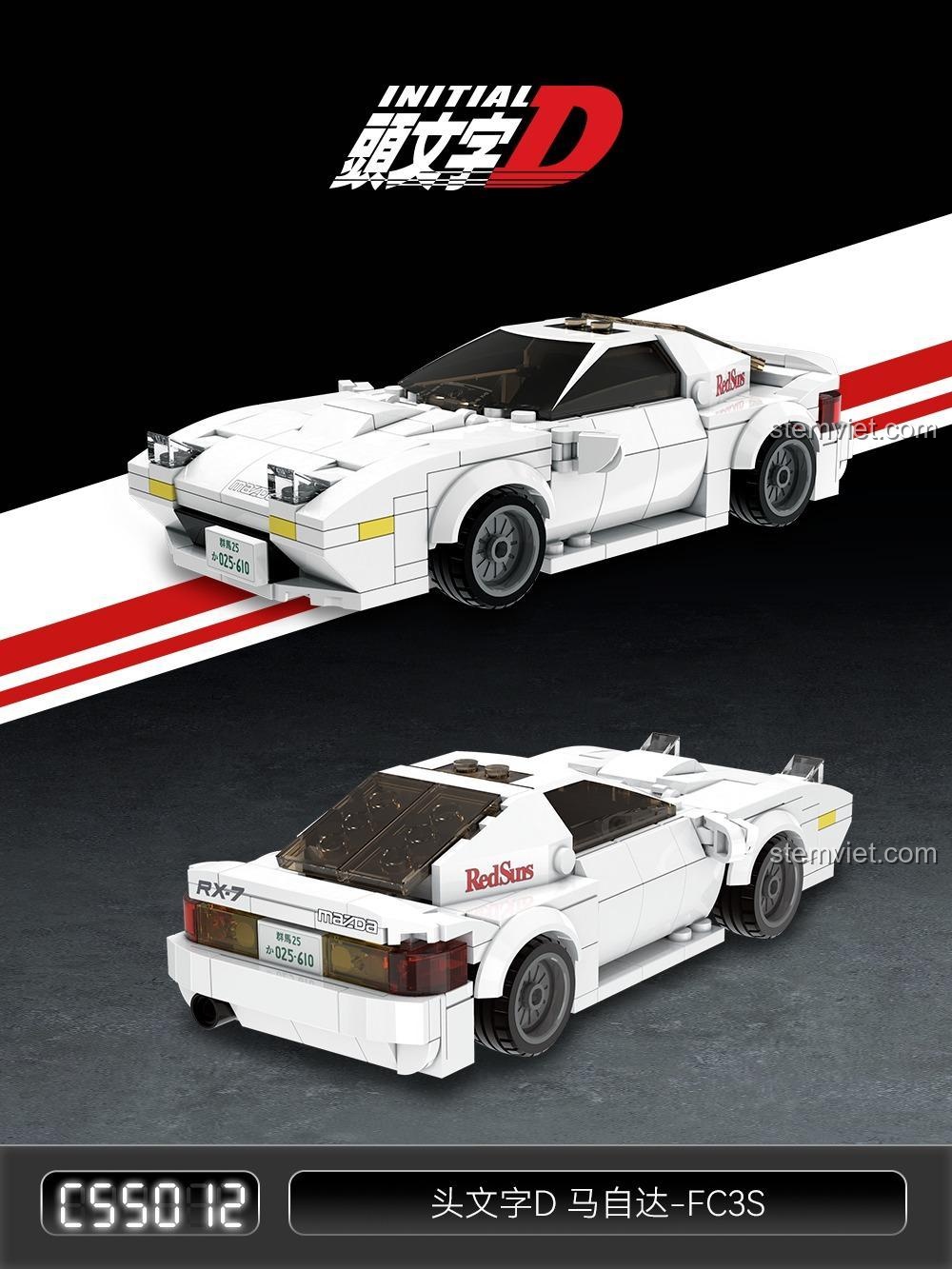 Mô hình CaDA bộ xếp hình Mazda FC3S RX-7