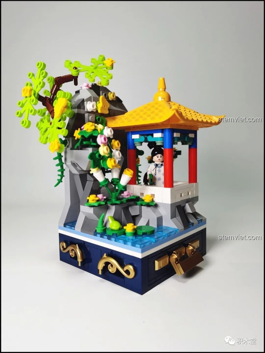 Mô hình Cảnh Hạ và Cảnh Xuân của bộ lắp ghép Wekki Vườn Thượng Uyển Bốn Mùa