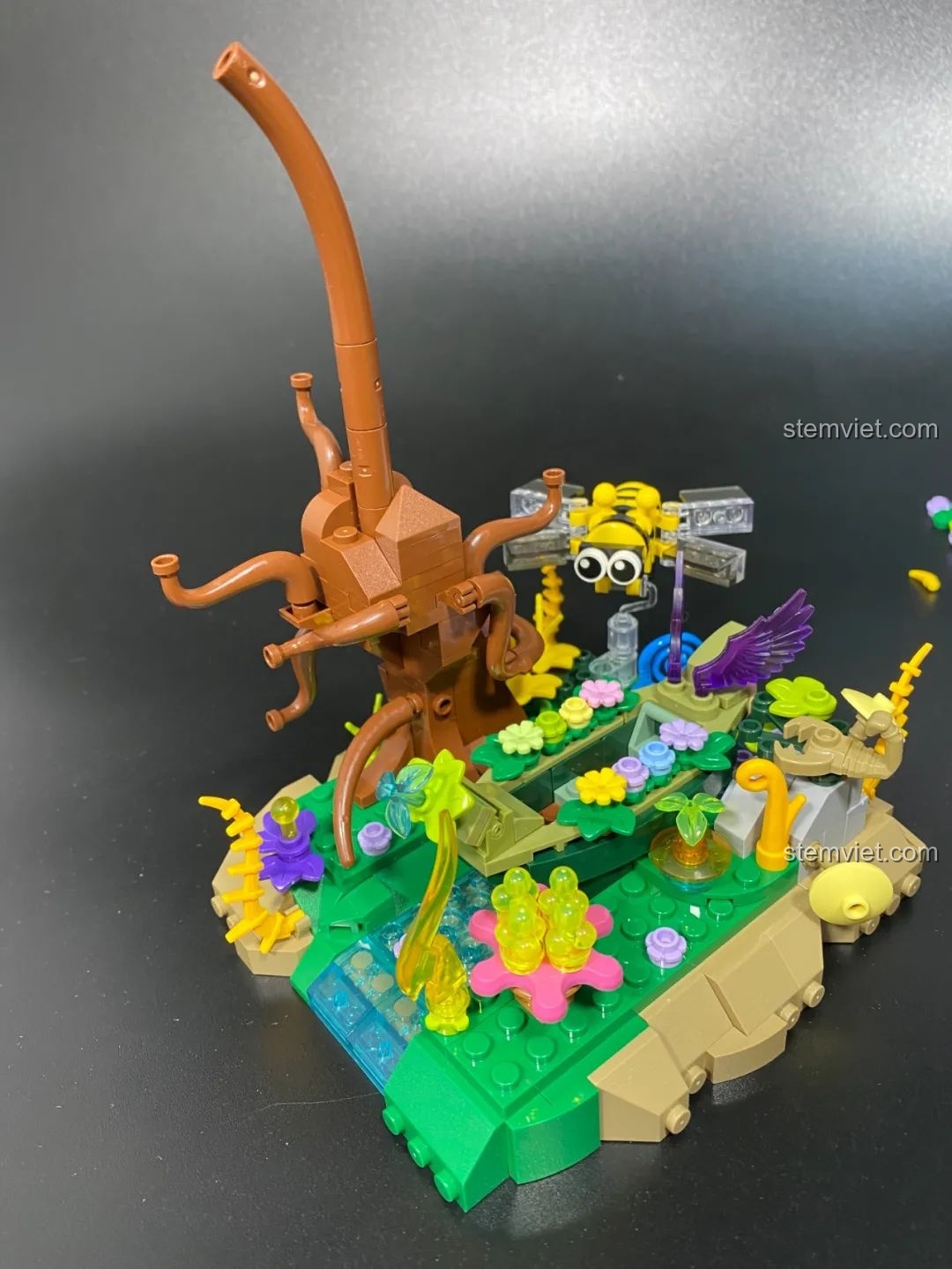 Cây cổ thụ hoàn thành đồ chơi lắp ráp Pantasy 15002 Mỹ Nhân Trong Lồng, mô hình cây cổ thụ bộ Pantasy