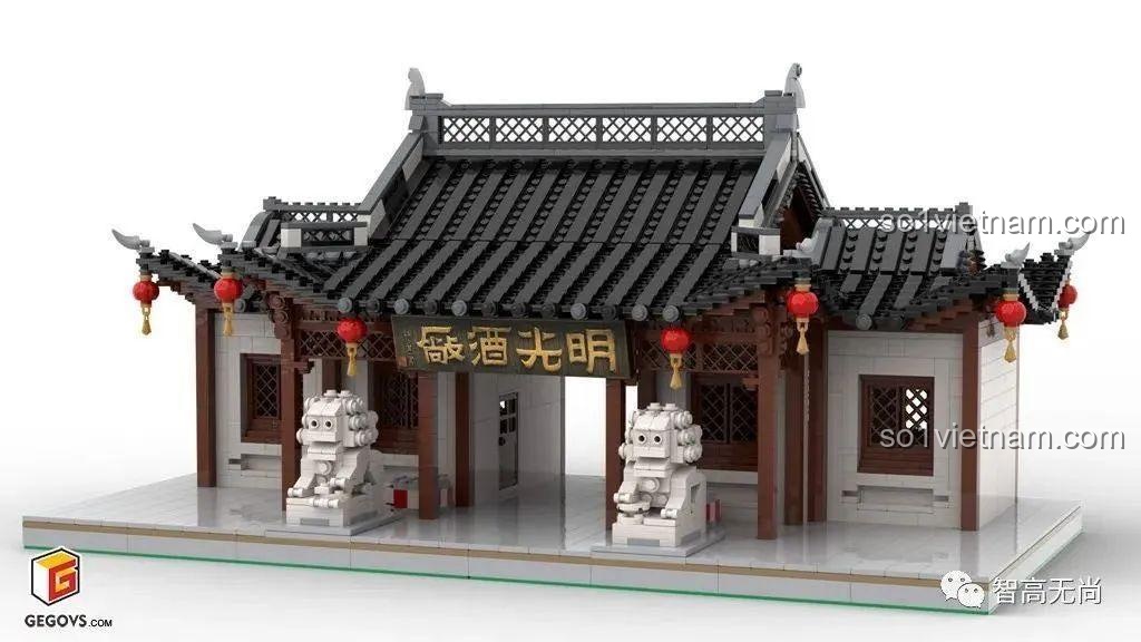 Cận cảnh Cổng trường Trung học Chiêu Tấn về đêm với ánh đèn