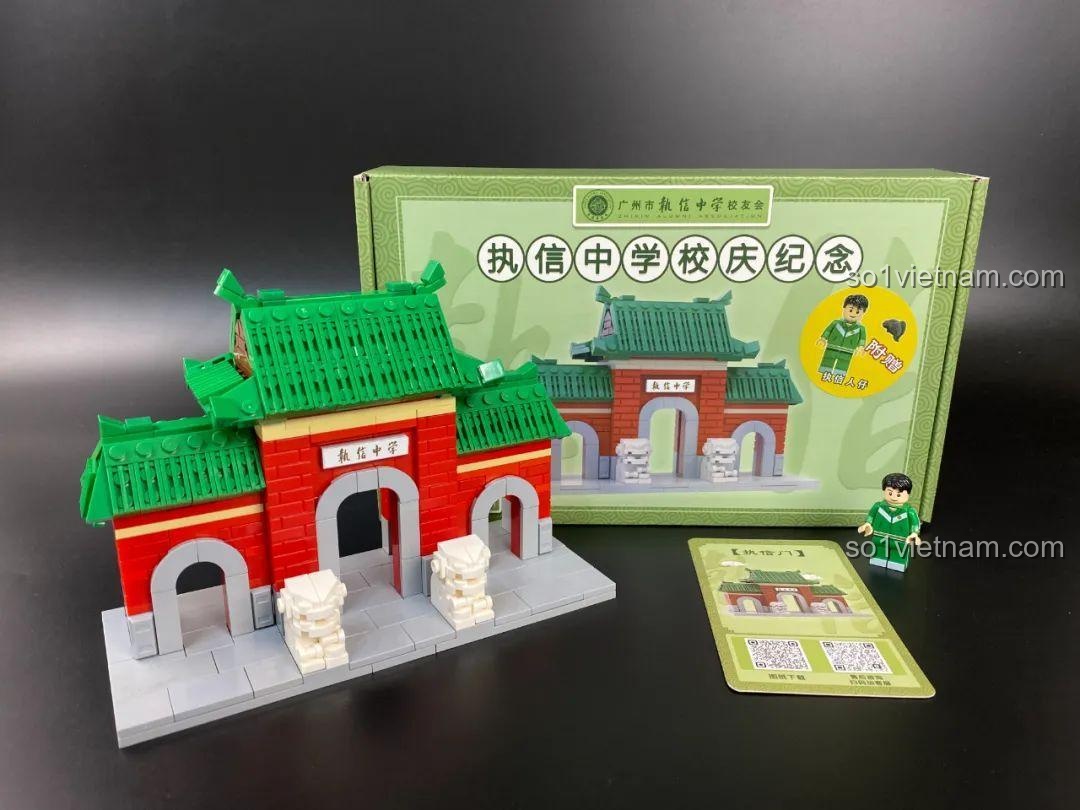 Cận cảnh chi tiết sư tử đá trong mô hình lắp ráp