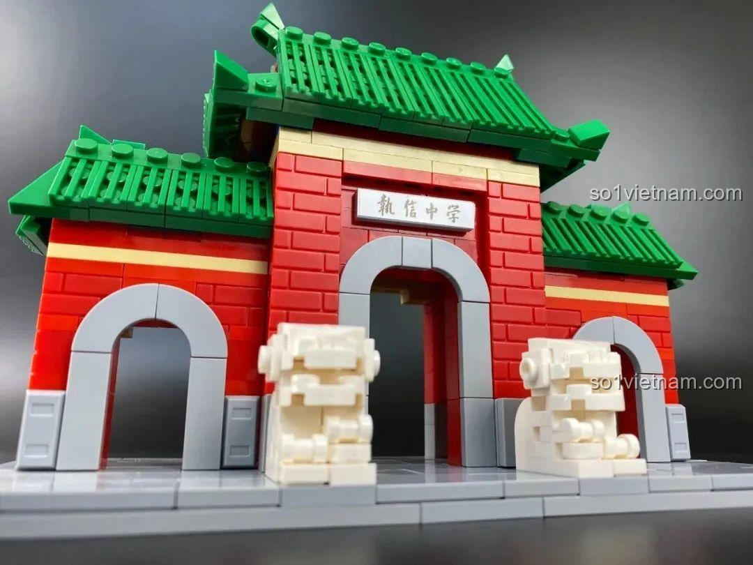 Mô hình Cầu trường Trung học Chiêu Tấn được lắp ráp