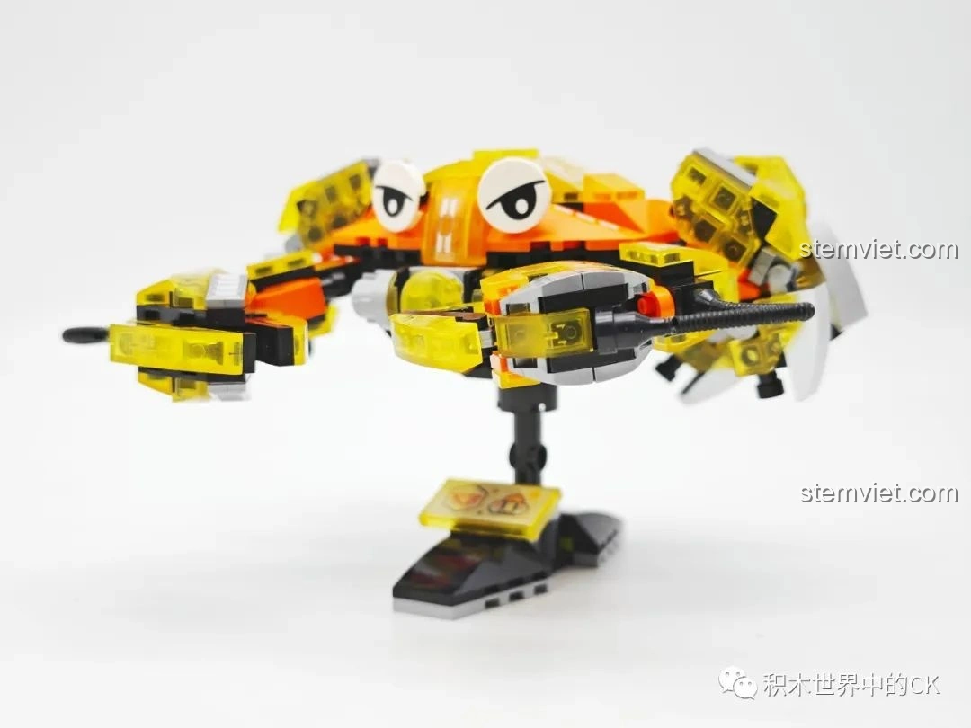 Phần lưng của mô hình Cua Zhe Gao 662001, với các họa tiết độc đáo và chi tiết trong suốt.