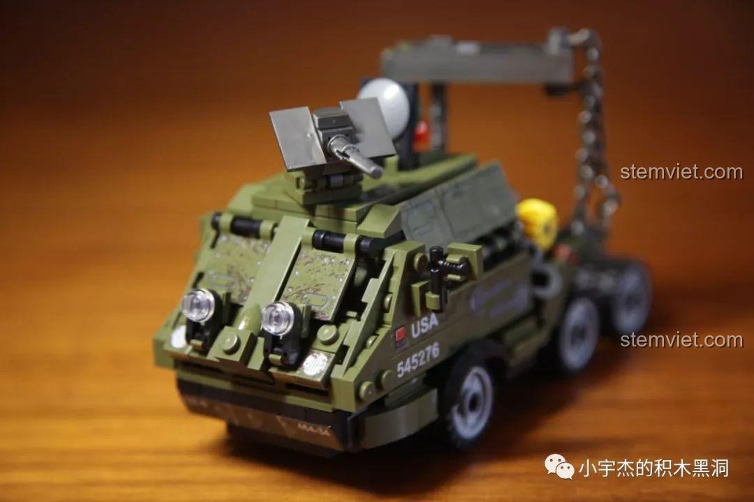 Mô hình đầu xe kéo M26 Dragon Wagon hoàn chỉnh, nhìn từ góc chính diện.