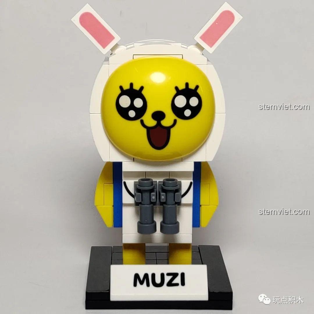 Mô hình GUDI 52002 Muzi Kakao Friends hoàn thiện, nhìn từ phía trước.