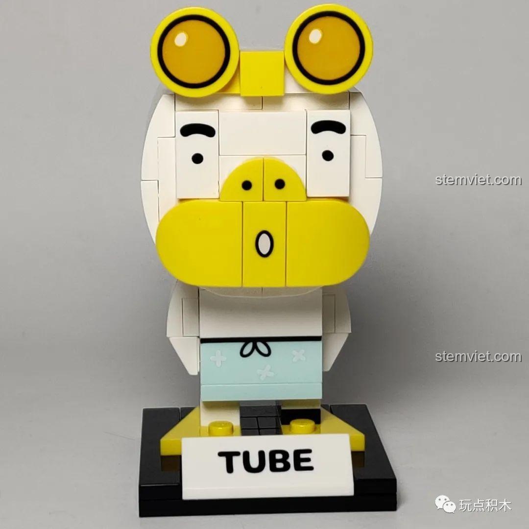 Mô hình GUDI 52004 Tube Kakao Friends hoàn thiện, nhìn từ phía trước.