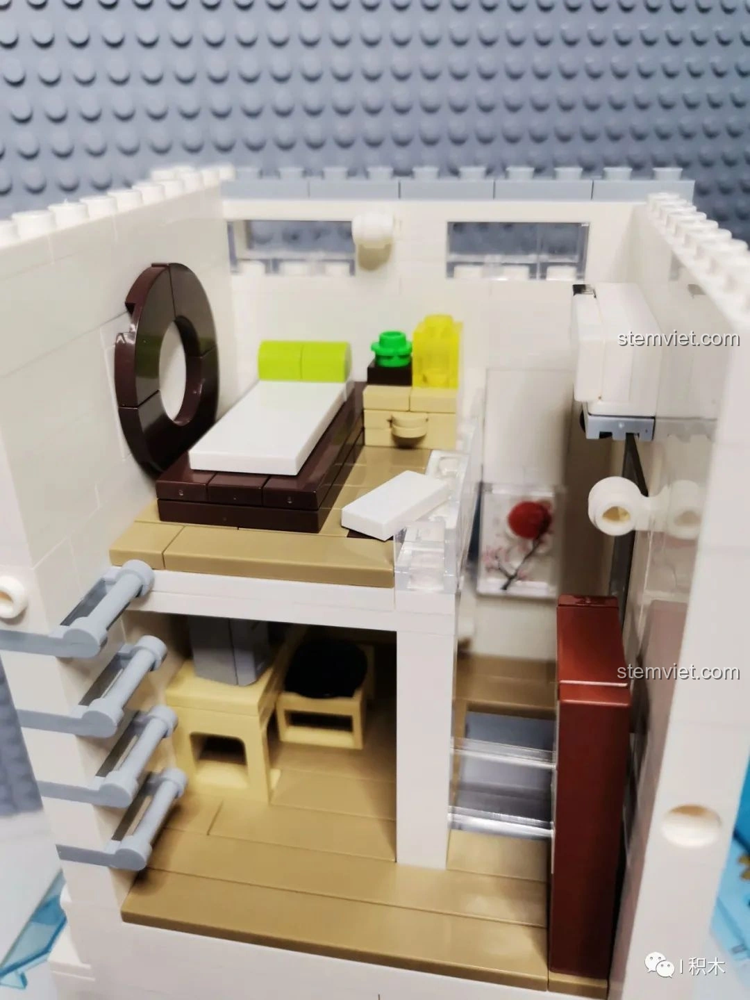 Mô hình CaDA C66006 Nhà Bánh Bao Nhật Bản hoàn chỉnh nhìn từ mặt trước