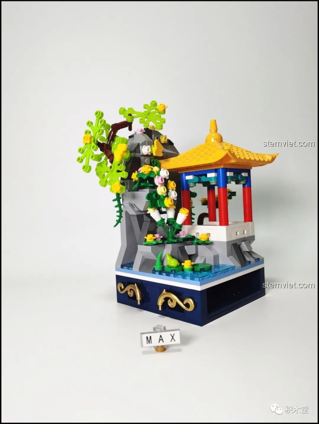 Mô hình hoàn chỉnh của bộ lắp ghép Wekki 506003 Vườn Thượng Uyển Bốn Mùa: Cảnh Hạ