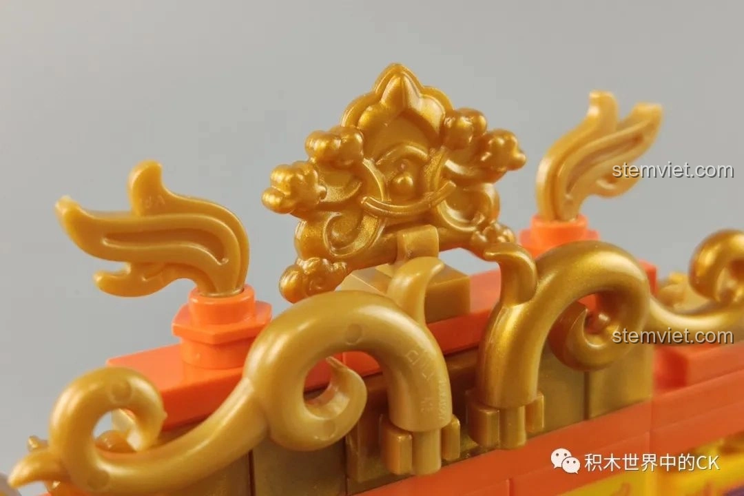 Mô hình hoàn thiện bộ lắp ghép Keeppley K10144 Hoàng Thành Hí Tuyết, tái hiện cảnh quan cung đình mùa đông.