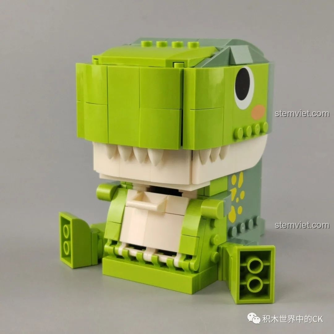 Mô hình lắp ráp khủng long bạo chúa tham ăn JAKI Fun Desk đã hoàn thành, góc chính diện