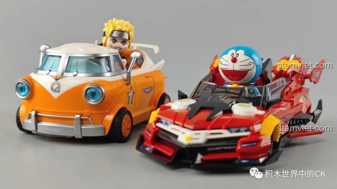 Góc nhìn trực diện của mô hình robot Tôn Ngộ Không 74021, chi tiết giáp và khuôn mặt.