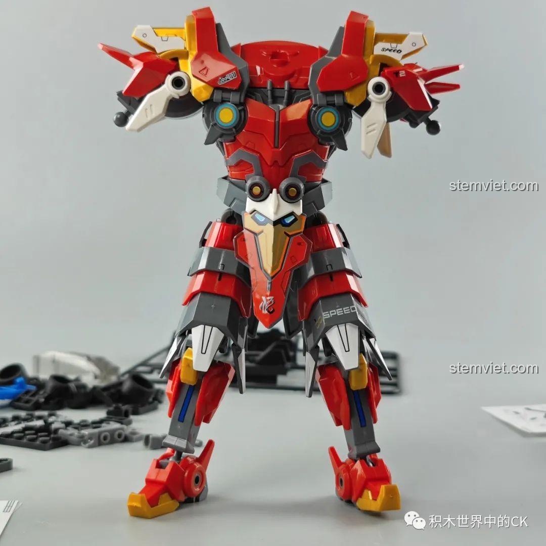 Khung gầm cơ bản của mô hình lắp ráp xe đua Tôn Ngộ Không 74021.