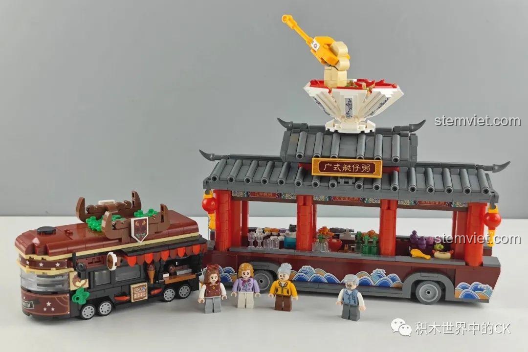 Các mô hình nhà phố khác để kết hợp với đồ chơi lắp ráp Zhe Gao