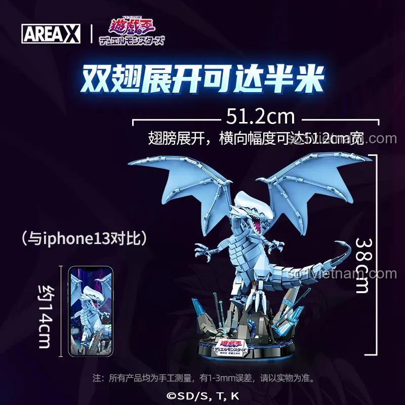 Mô hình Rồng Xanh Mắt Xanh AREA-X AB0004 với đế sáng