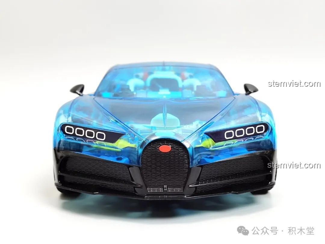 Ảnh 26 của bộ lắp ráp JAKI JK8808 Siêu Xe Khái Niệm Phantom, thành phẩm góc 3/4. Đây là một bộ đồ chơi Mô hình siêu xe JK 8808 đáng tiền.