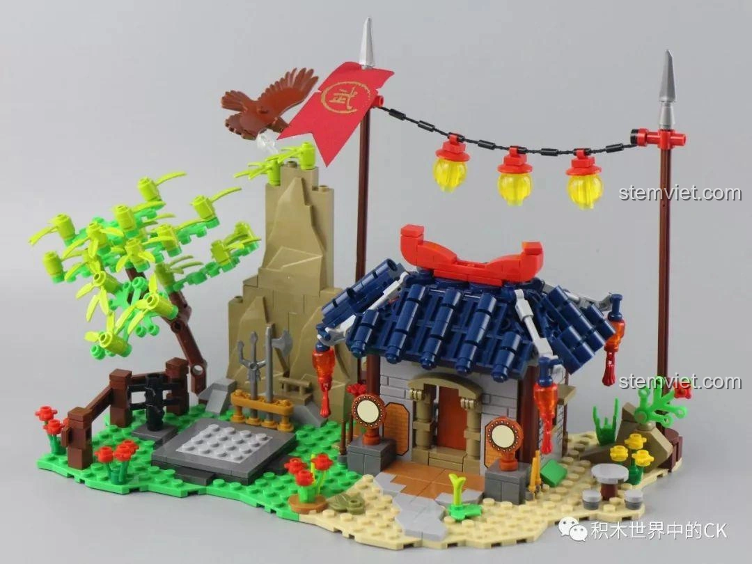 Mô hình hoàn thiện của bộ lắp ghép SY1404 Võ Đài Đại Chiến Rồng Thần, tái hiện khung cảnh võ đài quen thuộc trong Dragon Ball.