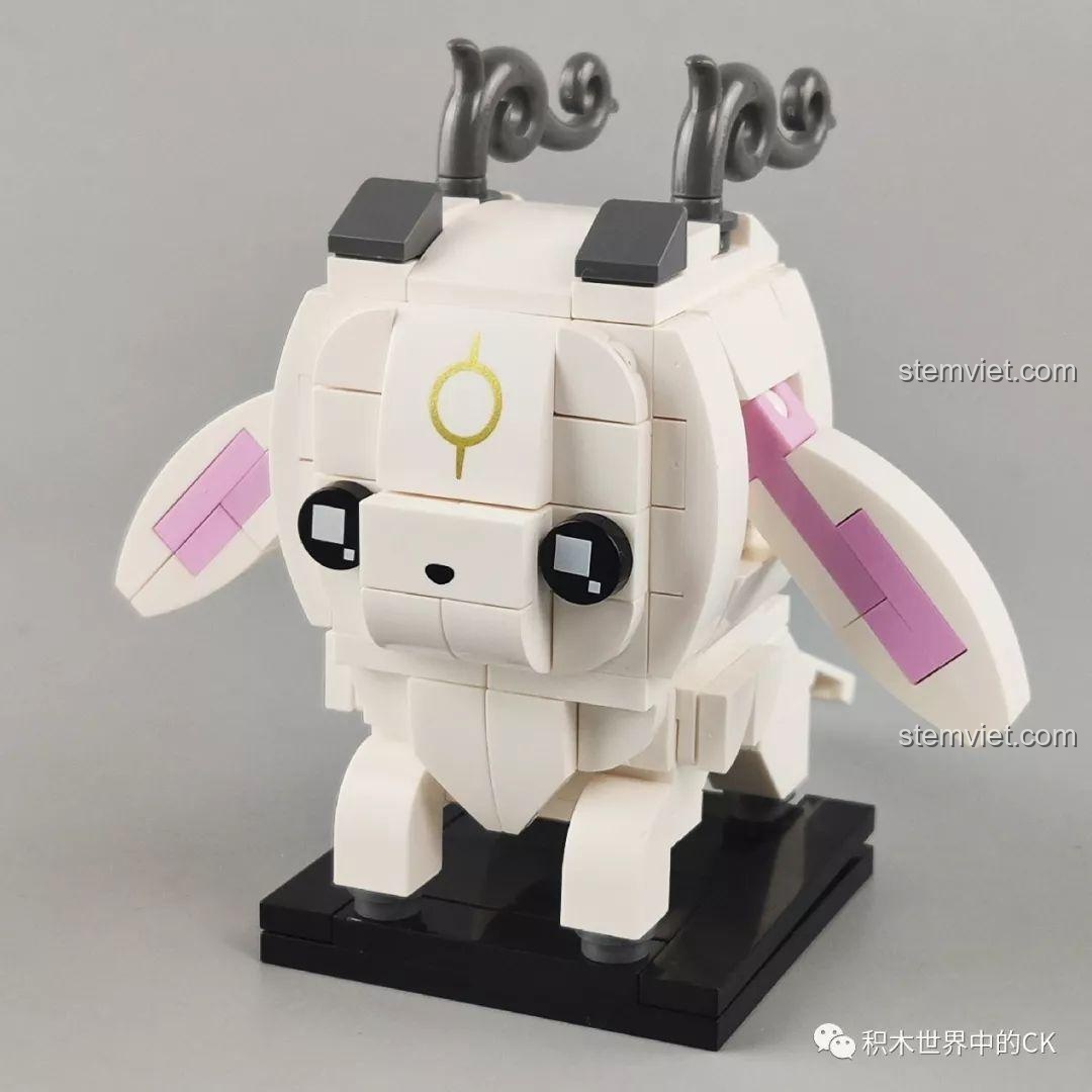 Mô hình Tứ Bất Tượng Keeppley A0123 đã lắp ráp hoàn chỉnh, phong cách BrickHeadz