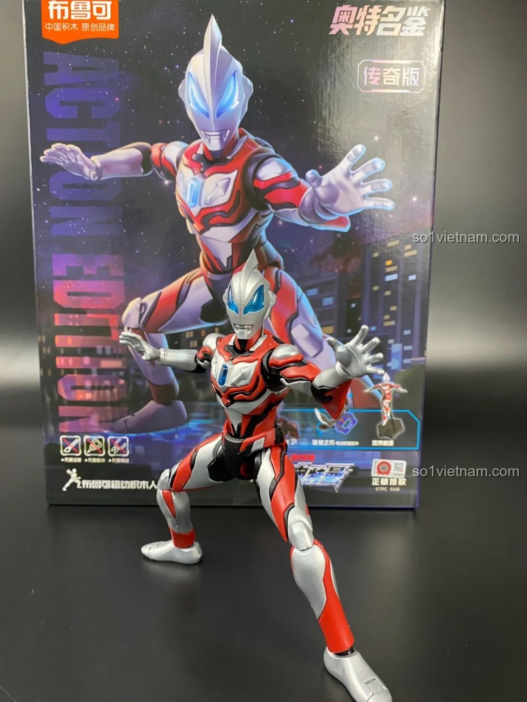 Mô hình lắp ráp Ultraman Geed BLOKEES hoàn thiện với đầy đủ các bộ phận
