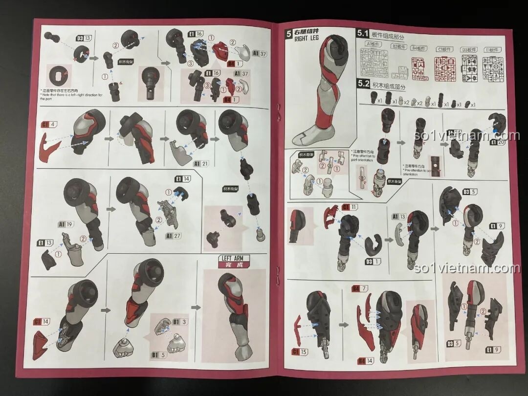 Phần lưng hoàn thiện của mô hình lắp ráp Ultraman Geed BLOKEES