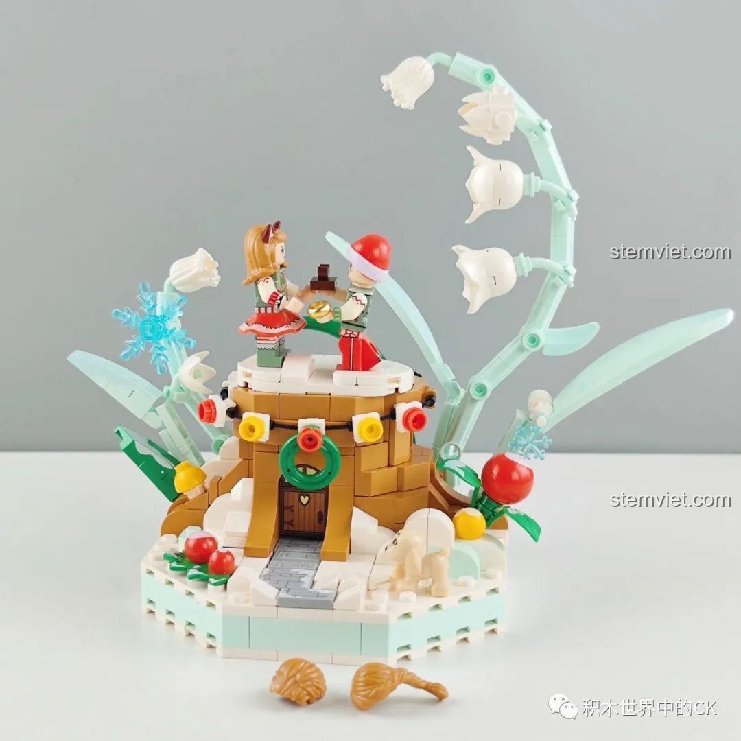 Mô hình Wekki Bốn Mùa Cùng Em mùa đông đã hoàn thiện, tái hiện cảnh cầu hôn lãng mạn.