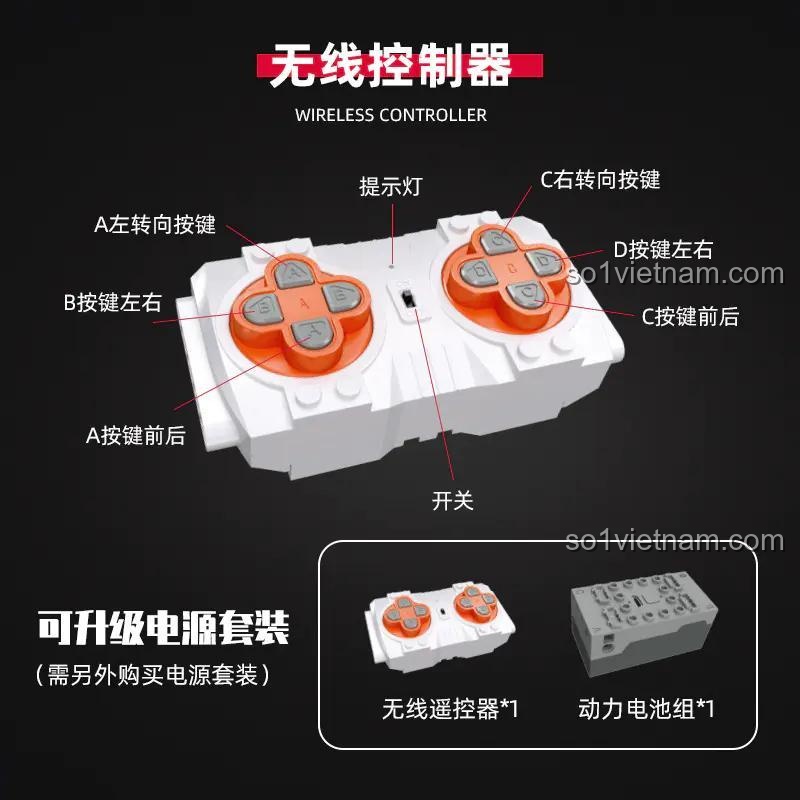 Mô hình xe tăng chiến đấu SV-001 JIESTAR 37002 với minifigure