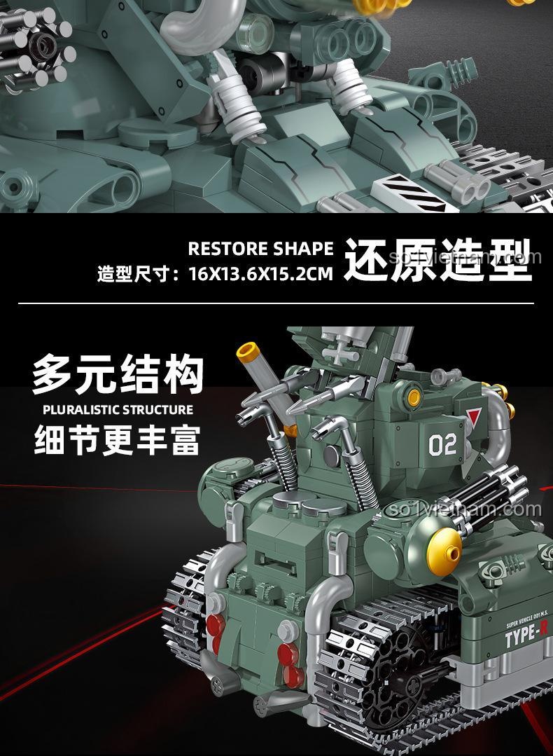 Xe tăng chiến đấu SV-001 JIESTAR 37002 với vũ khí