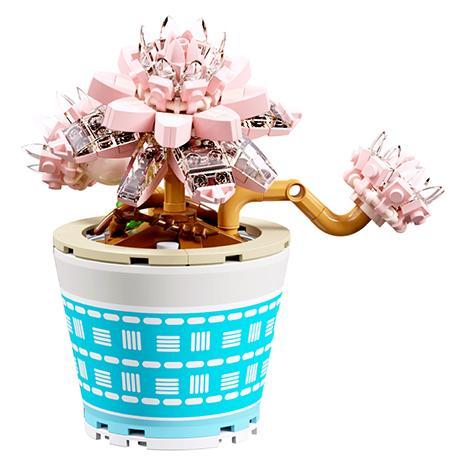 Mô hình cây sen đá Oborozuki Moonlight Society 804212, bộ lắp ghép cây cảnh mini màu hồng xanh trắng, đồ chơi lắp ghép cho con gái 14 tuổi, giá tốt.