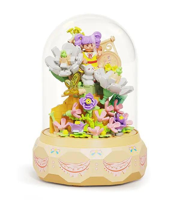 bộ lắp ghép Hộp nhạc Hoa Gian Tinh Linh Moonlight Studio 804213, mô hình nàng tiên hoa có đèn LED và âm thanh, quà tặng bé gái 8 tuổi giá tốt