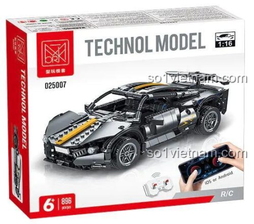 Hộp đồ chơi lắp ráp MORK 025007 Lamborghini LP670, có điều khiển từ xa, cho bé trai 6 tuổi, chất lượng cao.